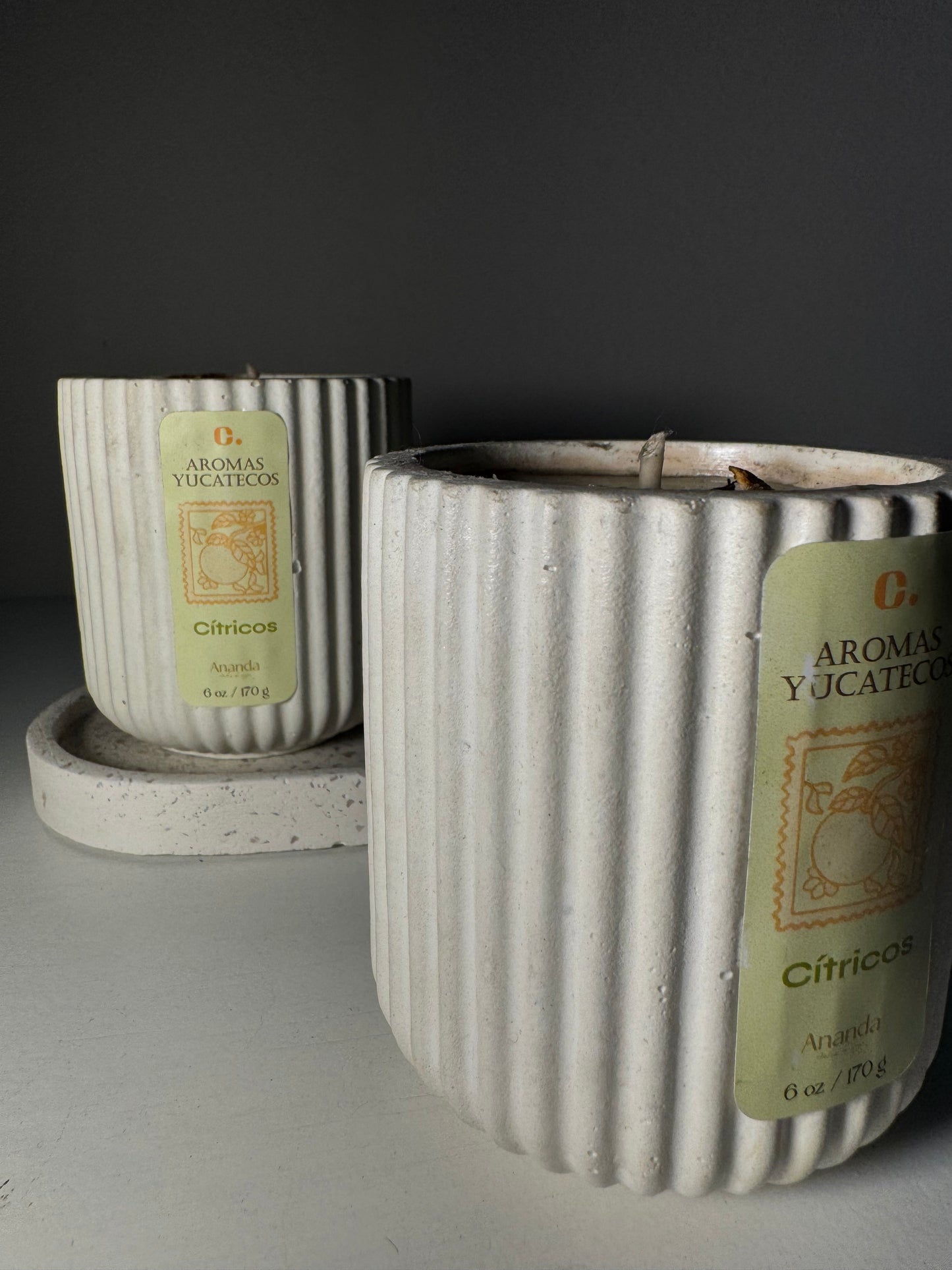 Velas Aromáticas Cemento