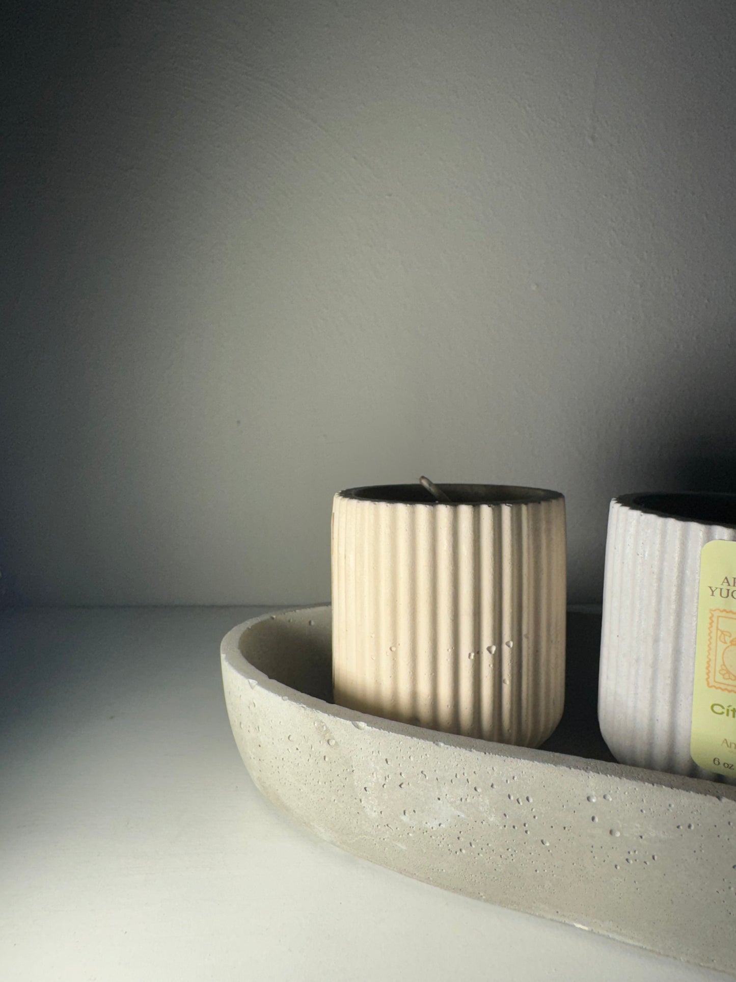 Velas Aromáticas Cemento