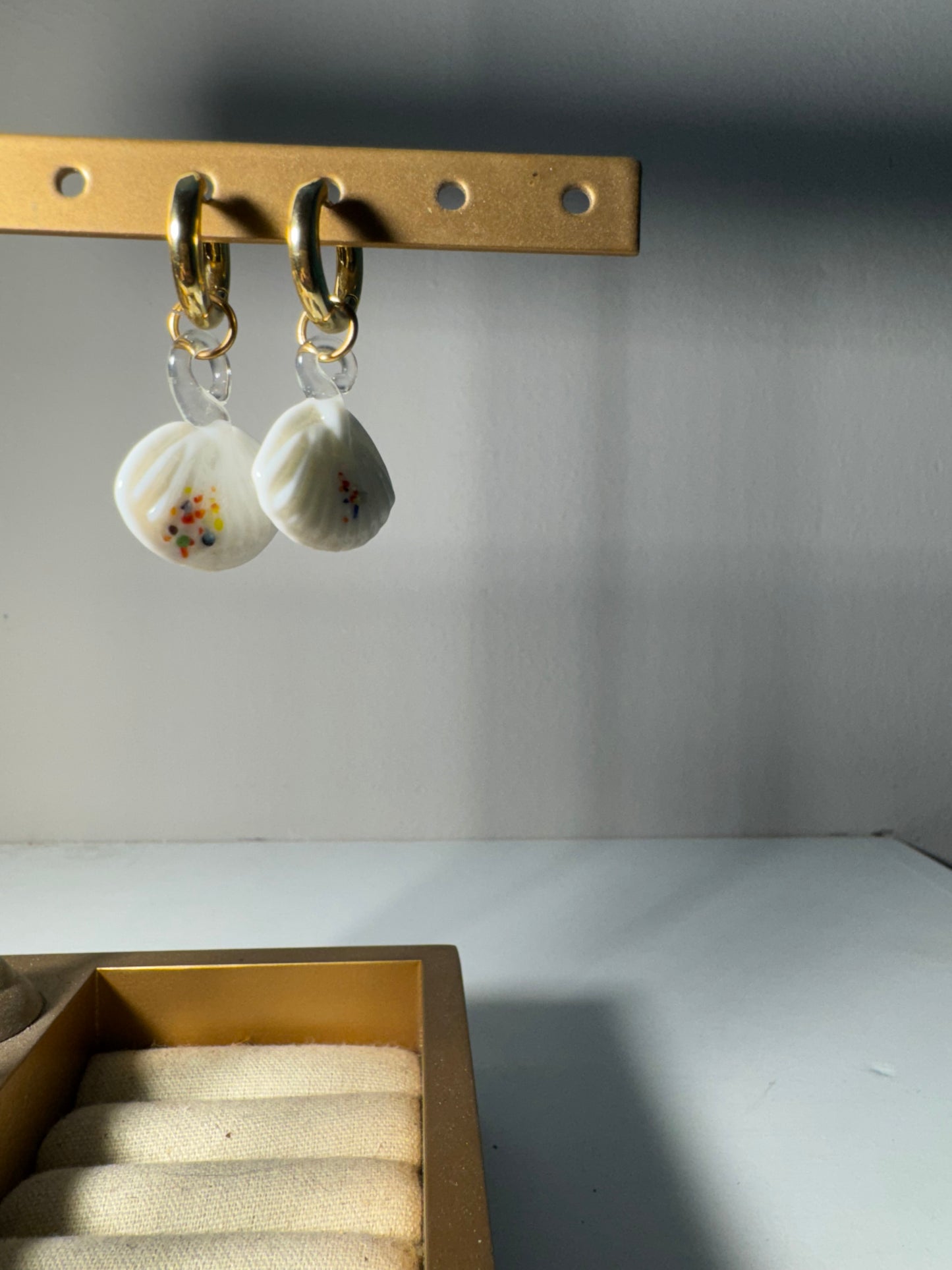 Aretes Formas Blancas