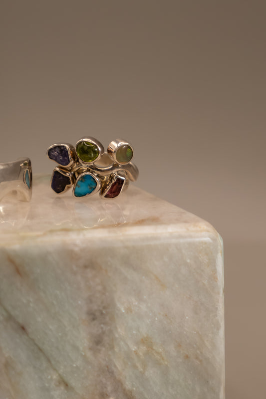 Anillo Plata Colores