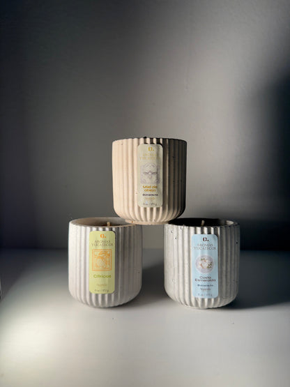 Velas Aromáticas Cemento