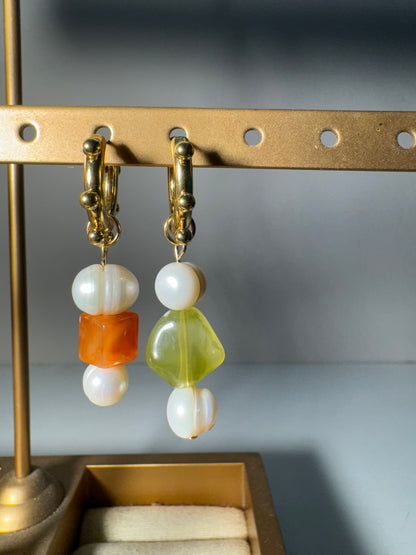 Aretes Formas Blancas