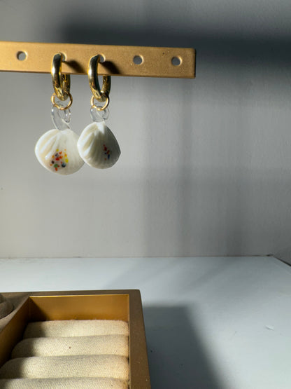 Aretes Formas Blancas