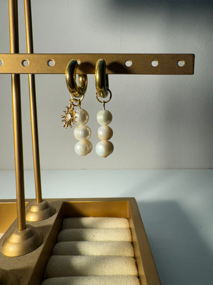 Aretes Formas Blancas