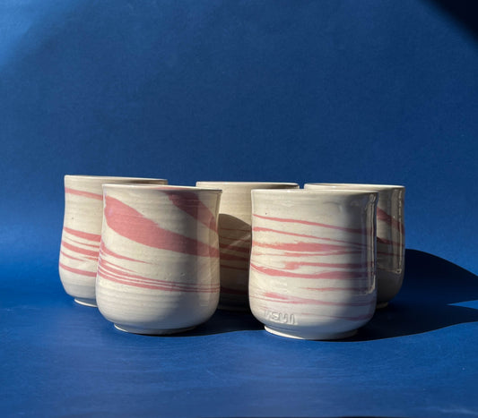 Vaso Marmoleado Rosa